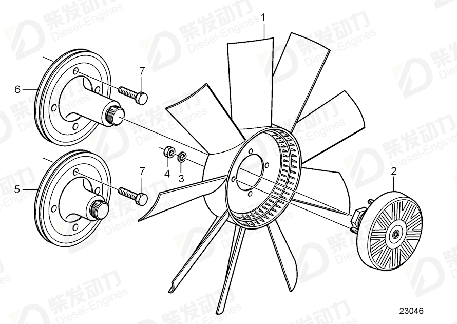 VOLVO Adapter 22025551 Drawing